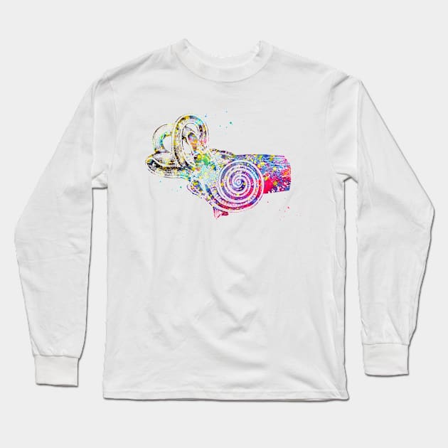 Human ear Long Sleeve T-Shirt by erzebeth